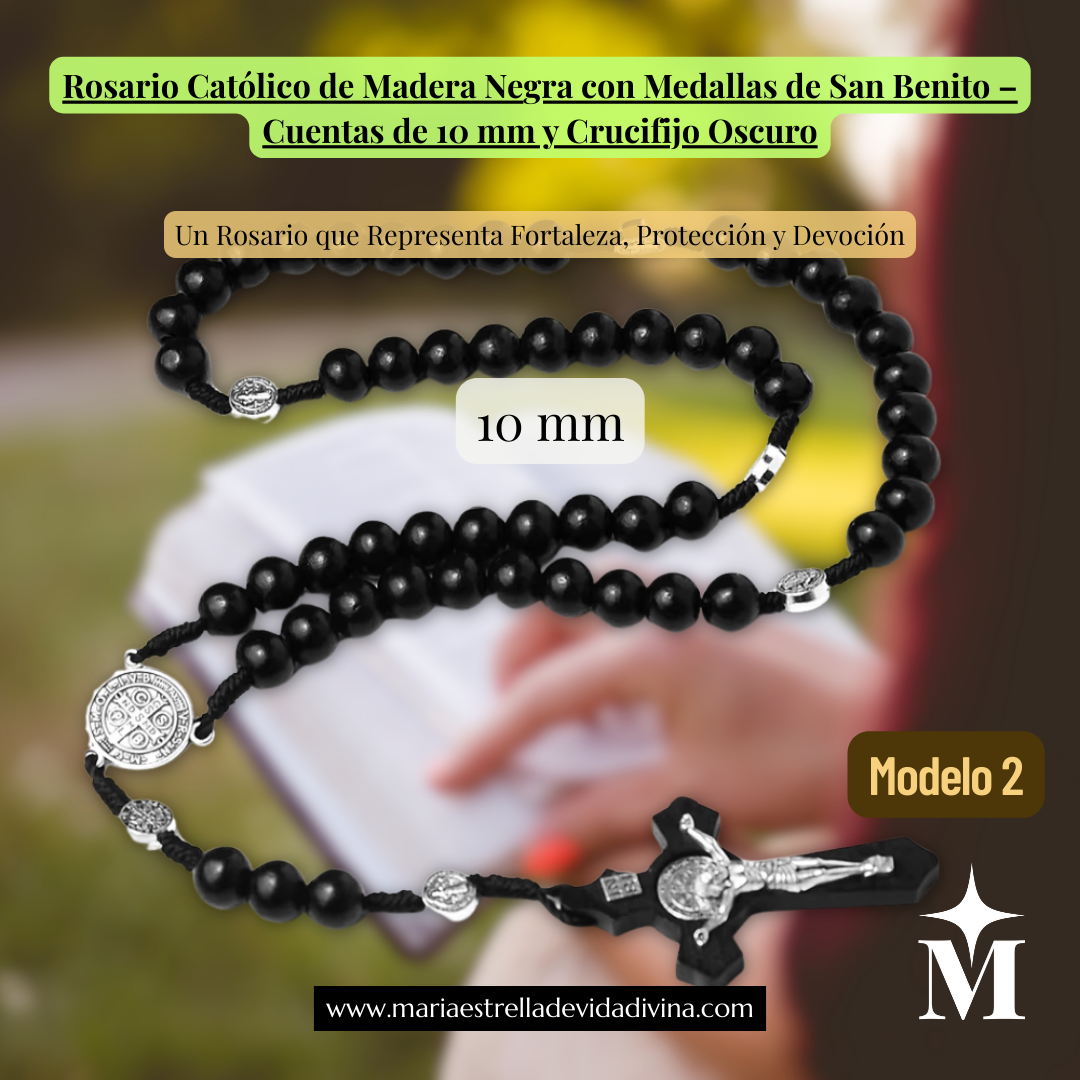 Rosario Tradicional de Madera Bendecida – Fe que acompaña tu día